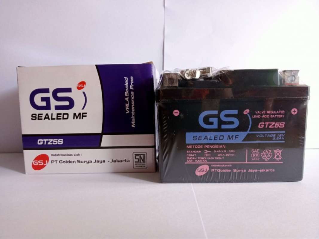 Promo Aki Motor Vario 110 Beat Fi Injeksi Scoopy Gs Gtz5S Accu Kering