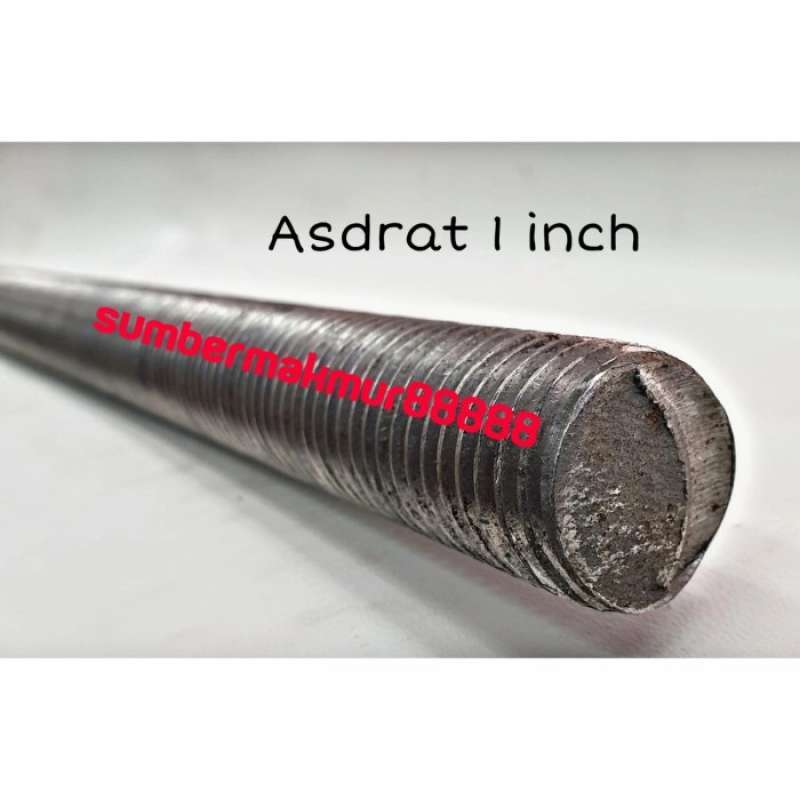 Jual Asdrat Besi Mentah 1 Inch Baut Stud Bolt Full As Drat di Seller BERKAH RAMAI Bangka, Kota