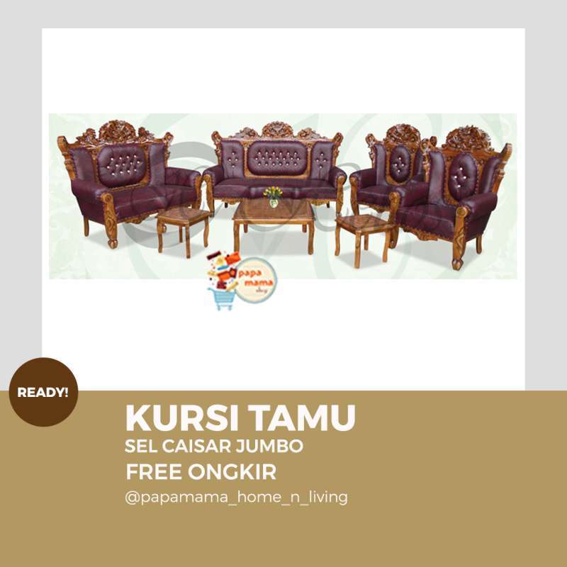 Jual Sofa Tamu Kayu Jati FullSet Sofa Jepara Tp Sel Caisar Jumbo