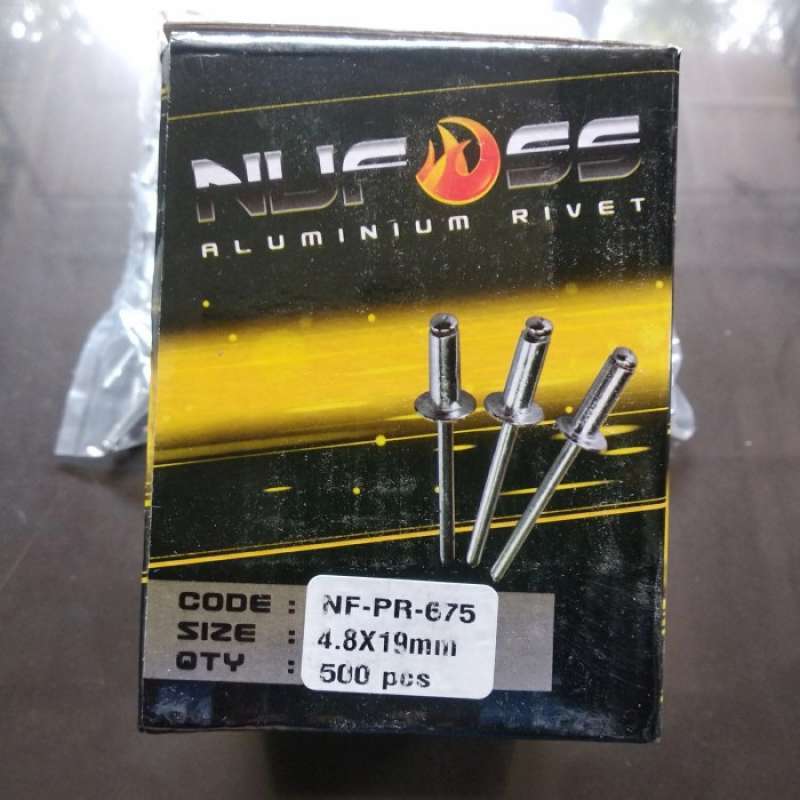 Promo Nuffos Paku Rivet Tipe 675. Ukuran 4.8 Mm X 1.9 Mm - Nuffos 675 ...