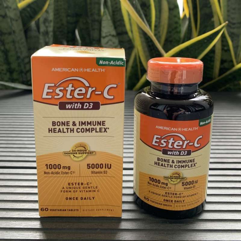 Promo ESTER C 1000MG WITH D3 5000IU 60TABS NON ACIDIC Diskon 33% di ...