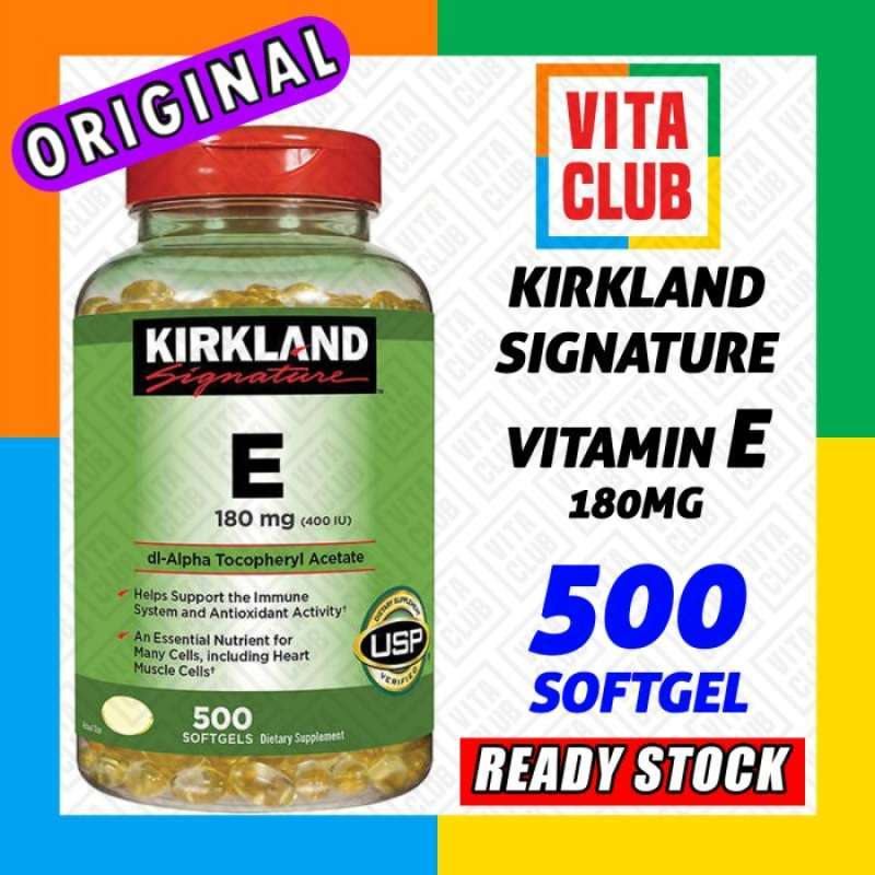 Jual KIRKLAND VITAMIN E 180 MG 500 SOFTGELS di Seller Nur Nur Toko