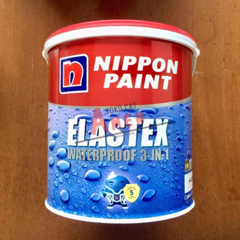 Jual Nippon Paint Elastex Waterproof 4kg White Ready Mix / Cat Anti