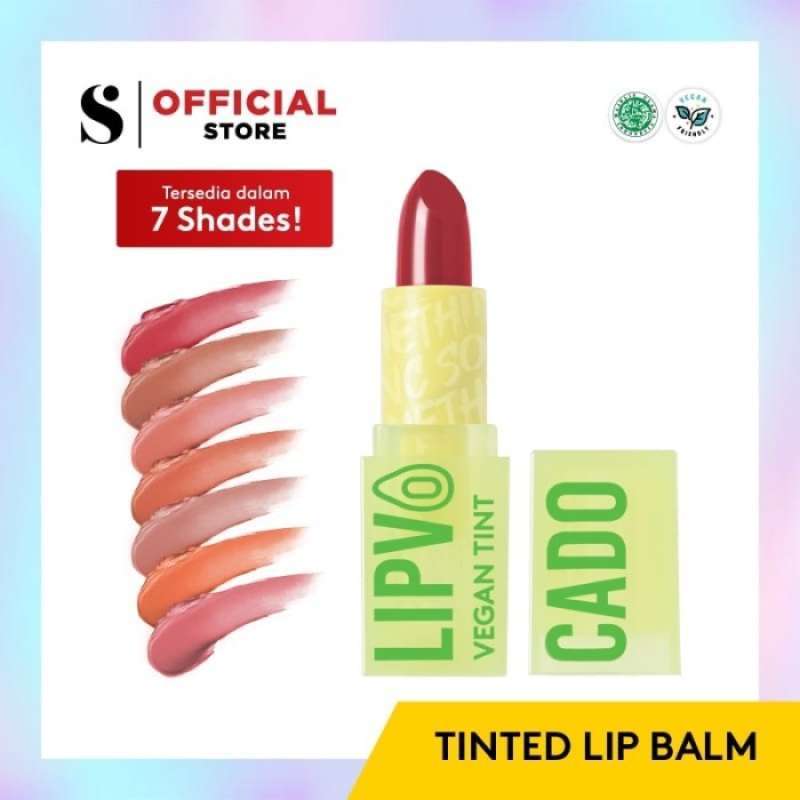 Jual Lipvocado Vegan Lip Treatment Tint Lip Balm Warna Somethinc