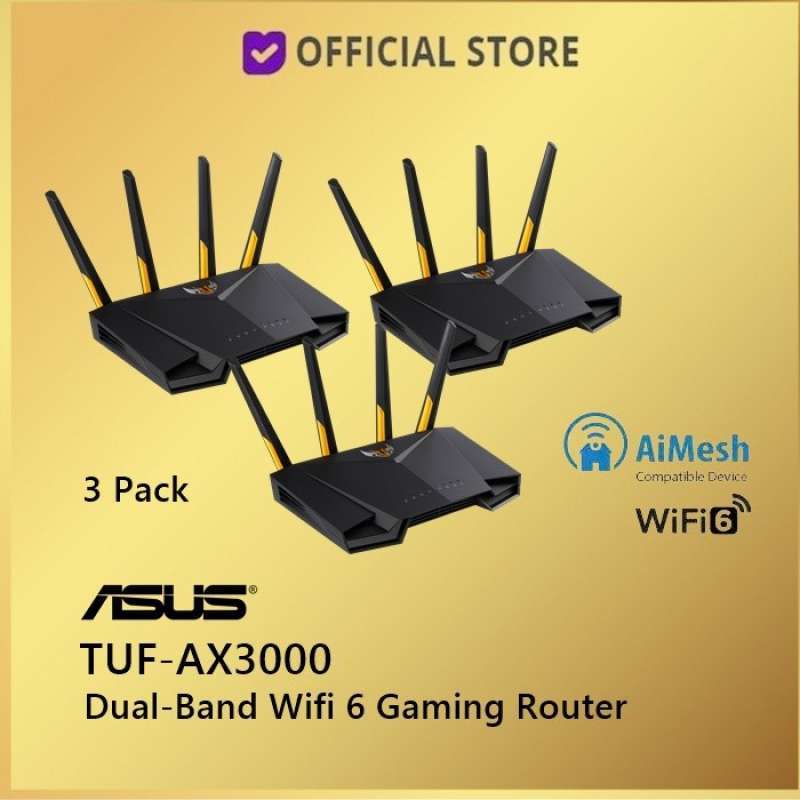Promo ASUS TUF AX3000 3 Pack Dual Band WiFi 6 Router TUF Gaming AX3000 promo-asus-tuf-ax3000-3-pack-dual-band-wifi-6-router-tuf-gaming-ax3000