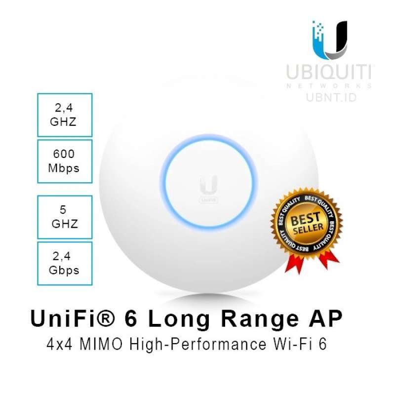 Promo Ubiquity U6-LR UniFi 6 Long-Range Access Point U6LR U6 LR AP ...