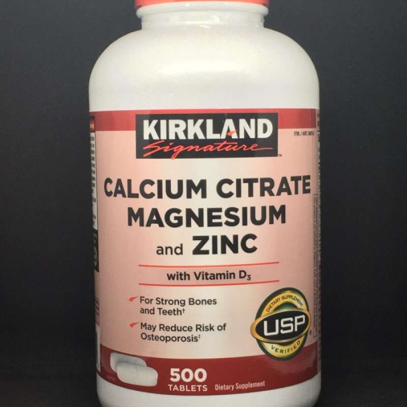 Jual Kirkland Calcium Magnesium Zinc Vitamin Di Seller Anes Medika ...