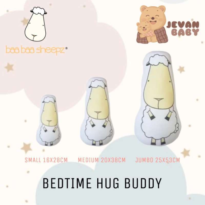 Promo Baabaasheepz Bed Time Buddy Hug Baabaa Large/Jumbo Diskon 12% di