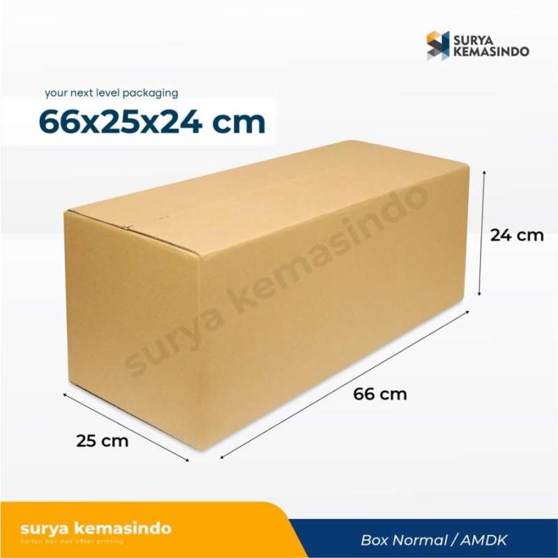 Jual Box 66x25x24 cm (KOI 3) Kardus/Karton/Polos/hampers/box normal di ...