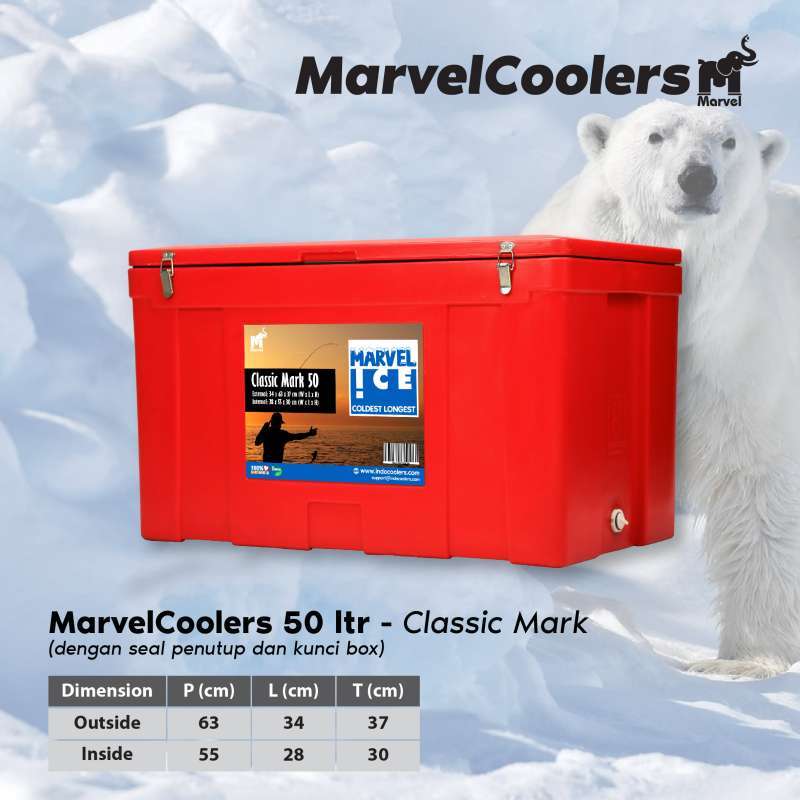 Jual MarvelCooler 50 Ltr Classic Mark (CoolBox IceBox Es box
