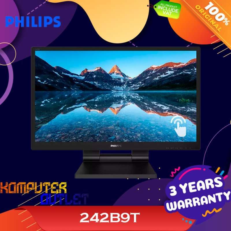 Promo Philips 242b9t - 24 Inch Touch Screen Monitor 1920x1080 Fhd Ips ...