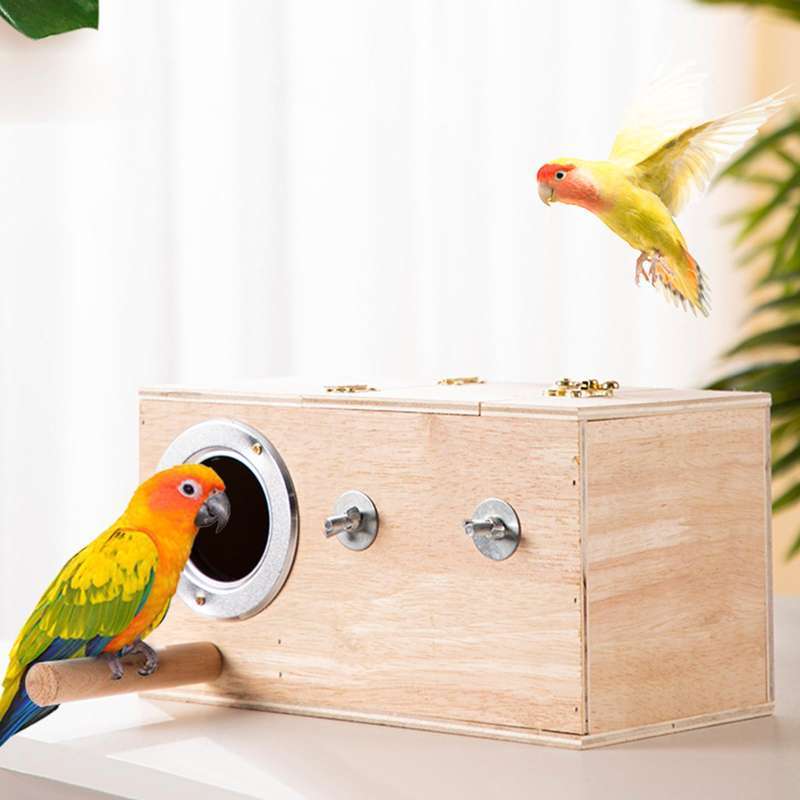 Jual Bird Nest Nesting House Mating Box Hatching Budgie Parrot Breeding