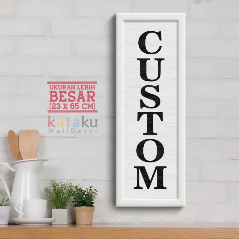 Jual Papan Tanda Nama Custom Wall Decor Sign Board Rustic Hiasan