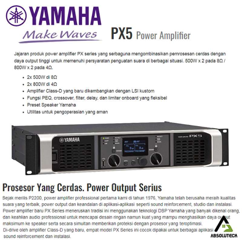 Jual Yamaha Px5 Power Amplifier Di Seller Absoluteck - Pinangsia, Kota ...