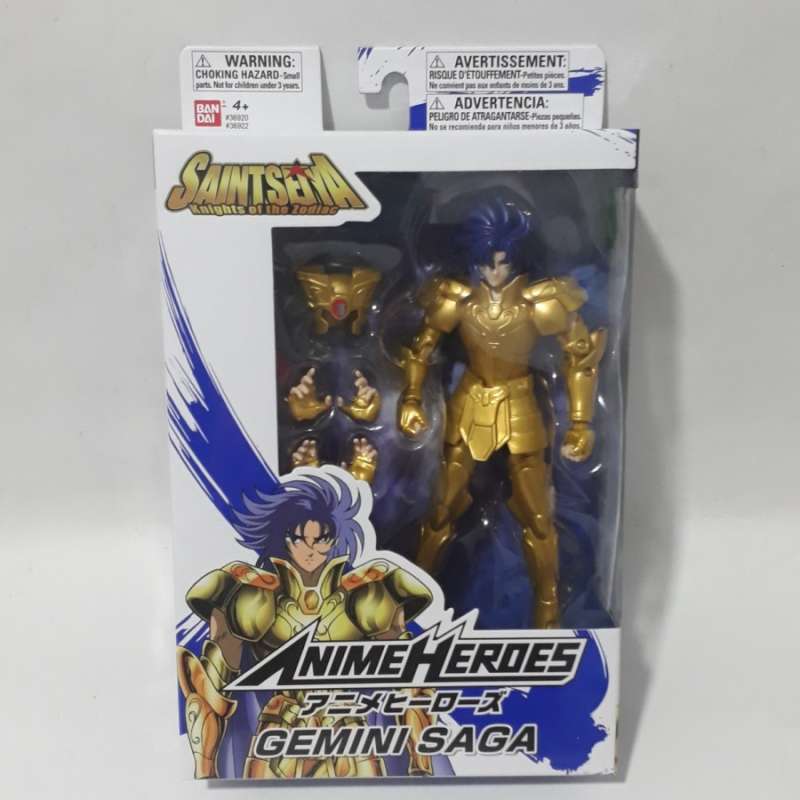 Figurine Saint Seiya Anime Heroes - Gemini (Gémeaux) Saga Bandai, Neuve