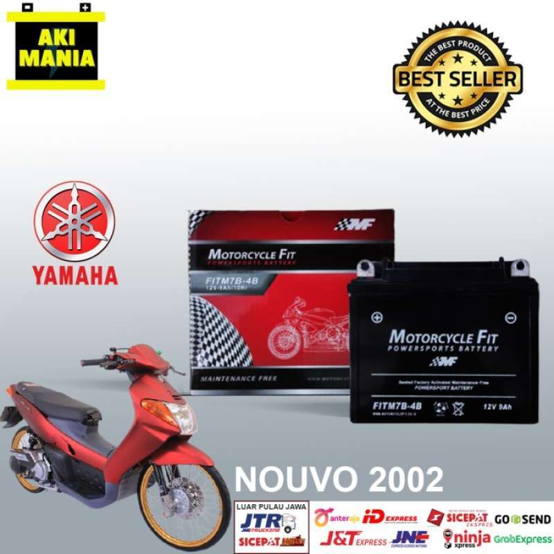 Promo Aki Motor Yamaha Nouvo Accu MF GM7B-4B Aki Kering MF FITM7B-4B