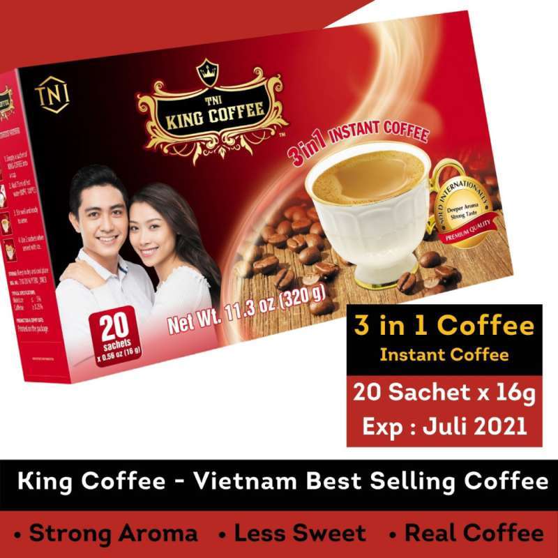 Jual King Coffee Vietnam 3 in 1 dari Trung Nguyen Produsen Kopi G7 20