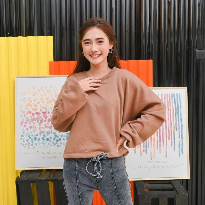 Jual JOVANKA BUBBLE OVERSIZE SWEATER /Sweater Wanita