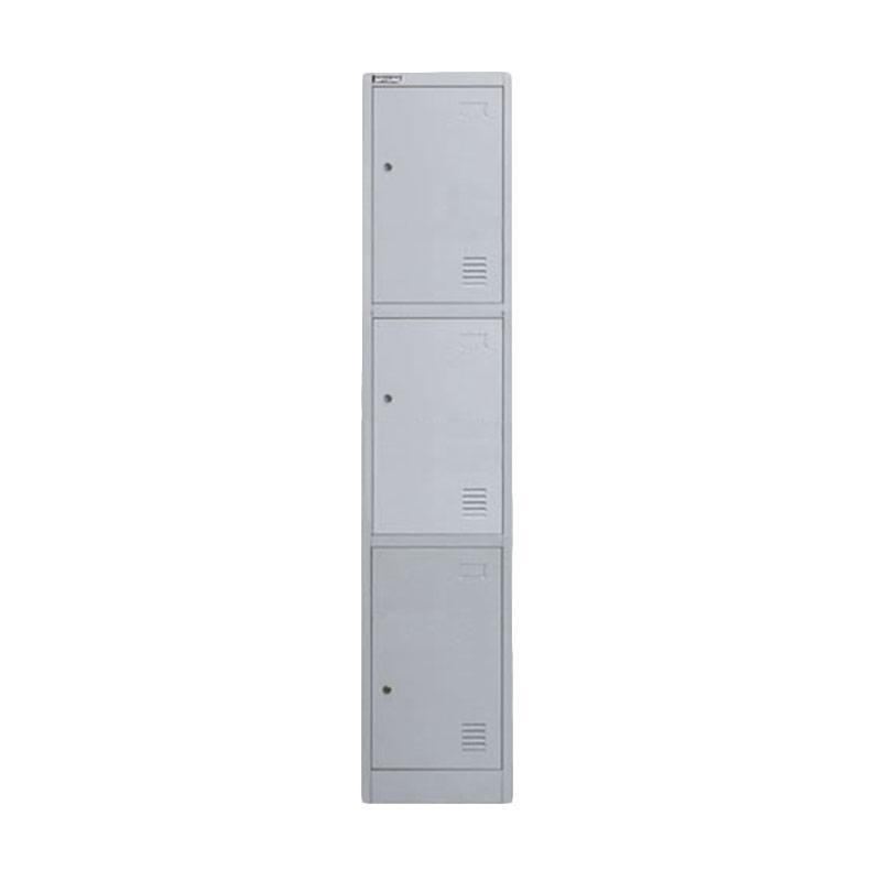 Jual Safeguard Sl-b3 Loker Besi - Light Grey [3 Drawer