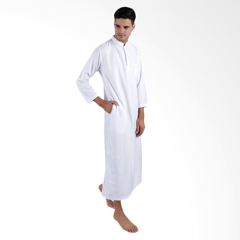 Jual Elfs Shop 5F17061 Baju  Muslim  Gamis Pria  Putih 