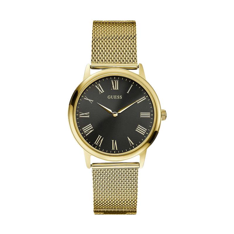 jual guess jam tangan pria gold black w0406g6 jual guess jam tangan pria gold black w0406g6