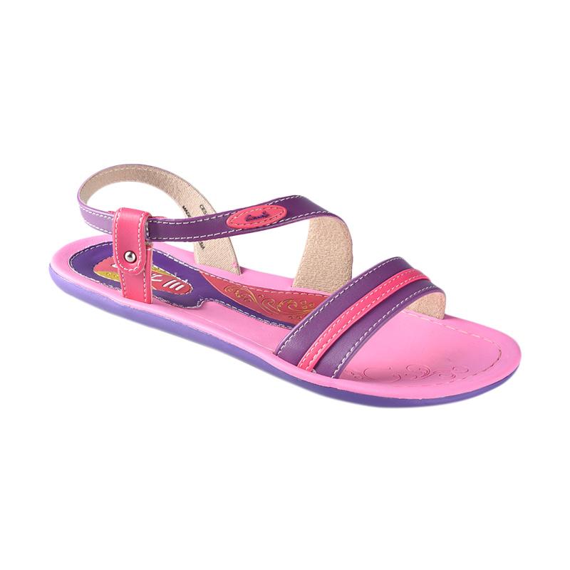  Jual  Carvil  CESAR 03 Sandal  Flat Wanita  Fushia Purple 