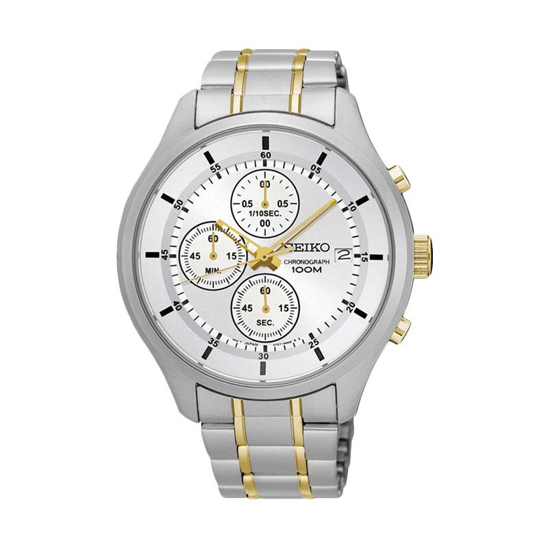 Jual Seiko Chronograph SKS541 Jam Tangan Pria - Silver 