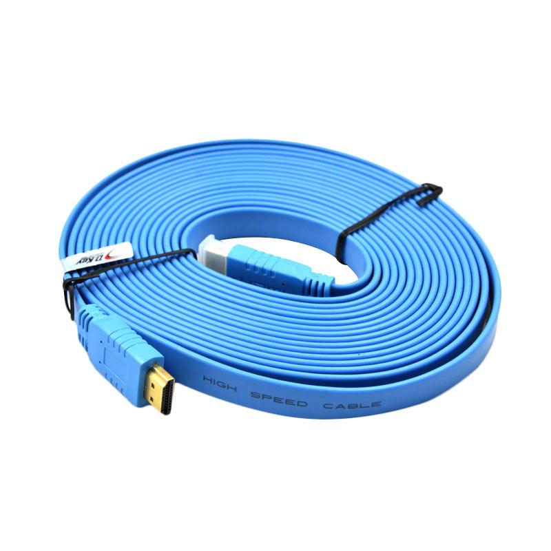 jual xtecgo flat versi 1 4 kabel hdmi to hdmi biru 5 m jual xtecgo flat versi 1 4 kabel hdmi to hdmi biru 5 m