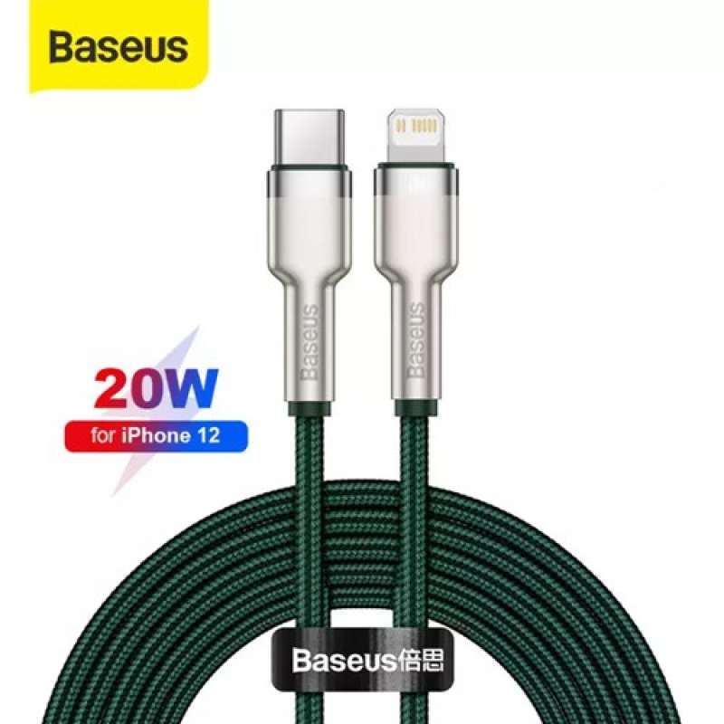 Promo BASEUS CAFULE METAL KABEL CHARGER IPHONE 12 PRO MAX 20W C TO