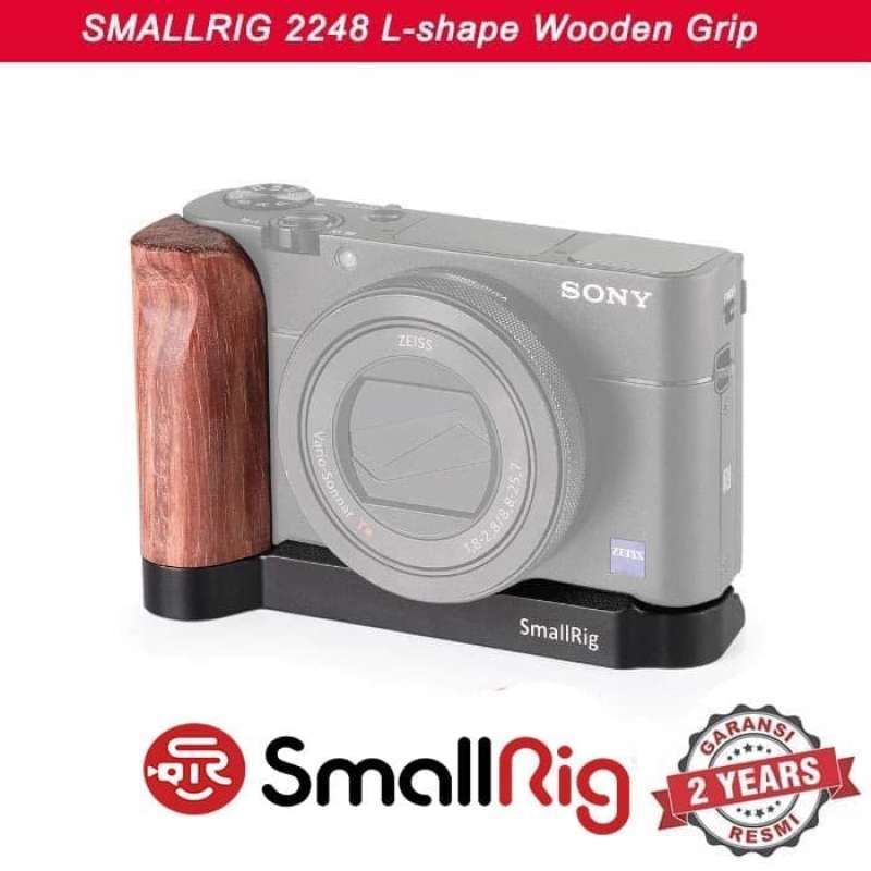 SMALLRIG Impugnatura A L In Legno Per Sony RX100 III/IV/V/VI/VII – Vite 1/4", Antitorsione, Accesso A Tutti I Pulsanti, Supporto Treppiede