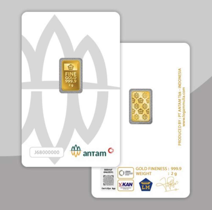 Jual Bligold Antam Logam Mulia [2 G] Certicard 2024 Di Seller Bligold