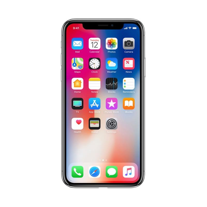 Jual Apple IPhone X 64 GB Smartphone - Silver Online Maret