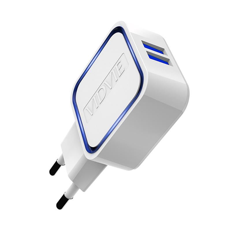 Jual Vidvie PLE202 S Adaptor Charger - Warna Putih [2 USB