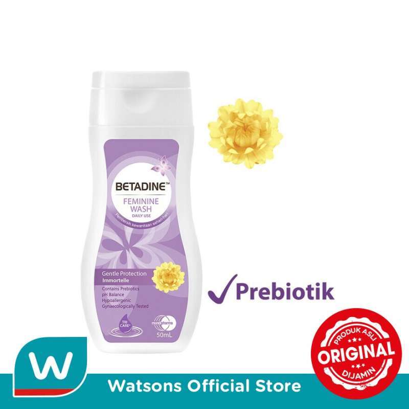Jual BETADINE Feminine Wash Liquid Gentle Protection Immortelle [50 mL