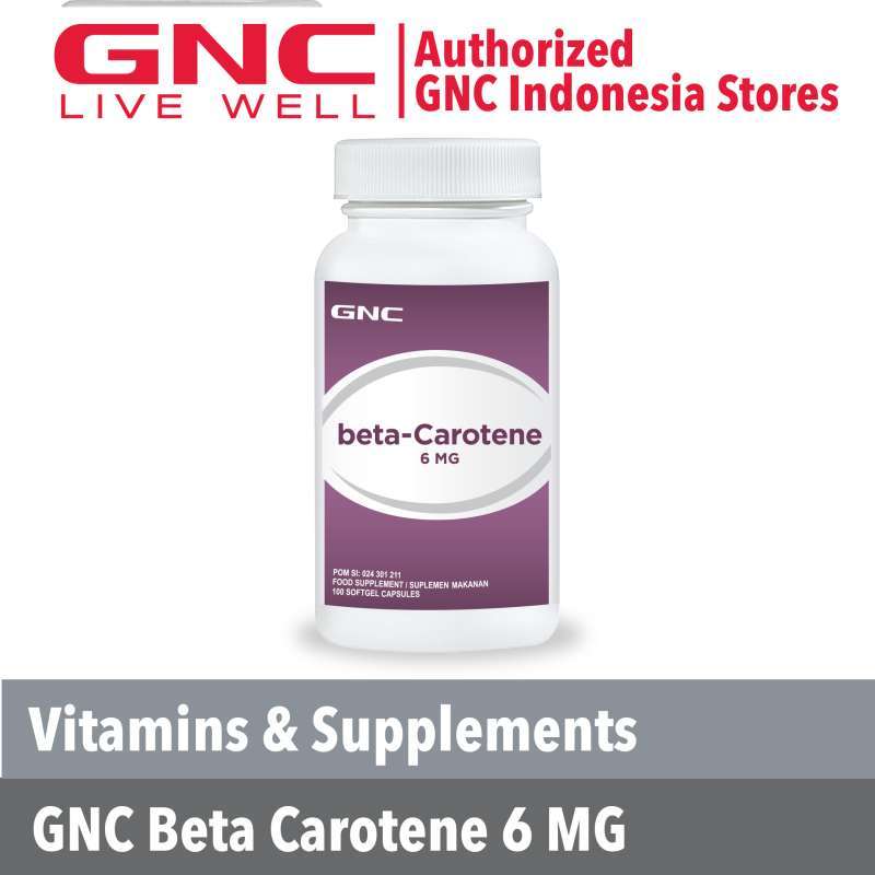 Jual Gnc Beta Carotene (086267) 100 Kapsul Lunak Di Seller Gnc Live