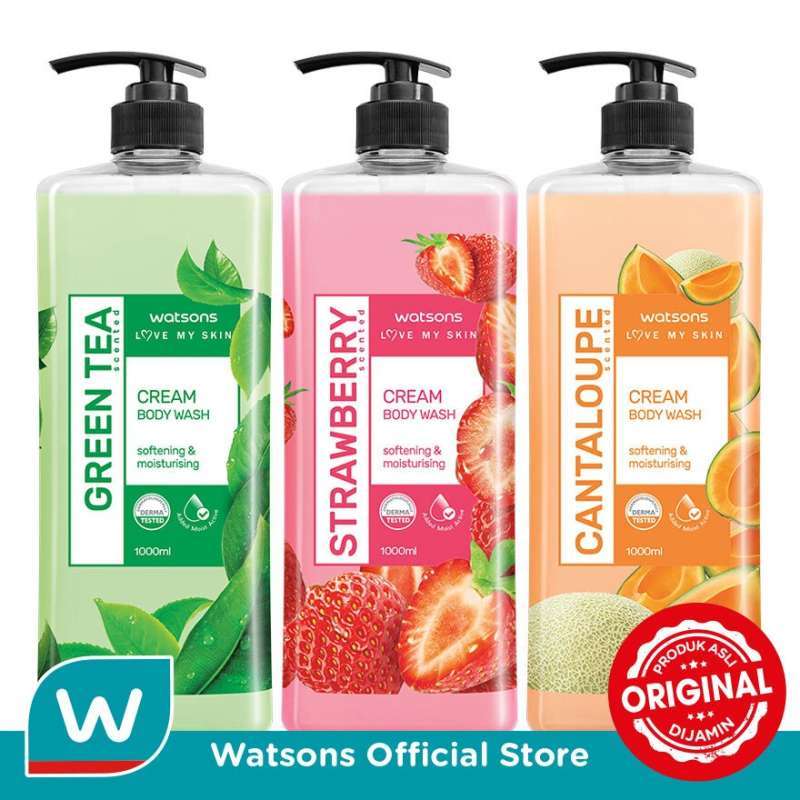 Jual Watsons Bundling Shower Cream Green Tea Strawberry Cantaloupe di Seller WATSONS WAREHOUSE