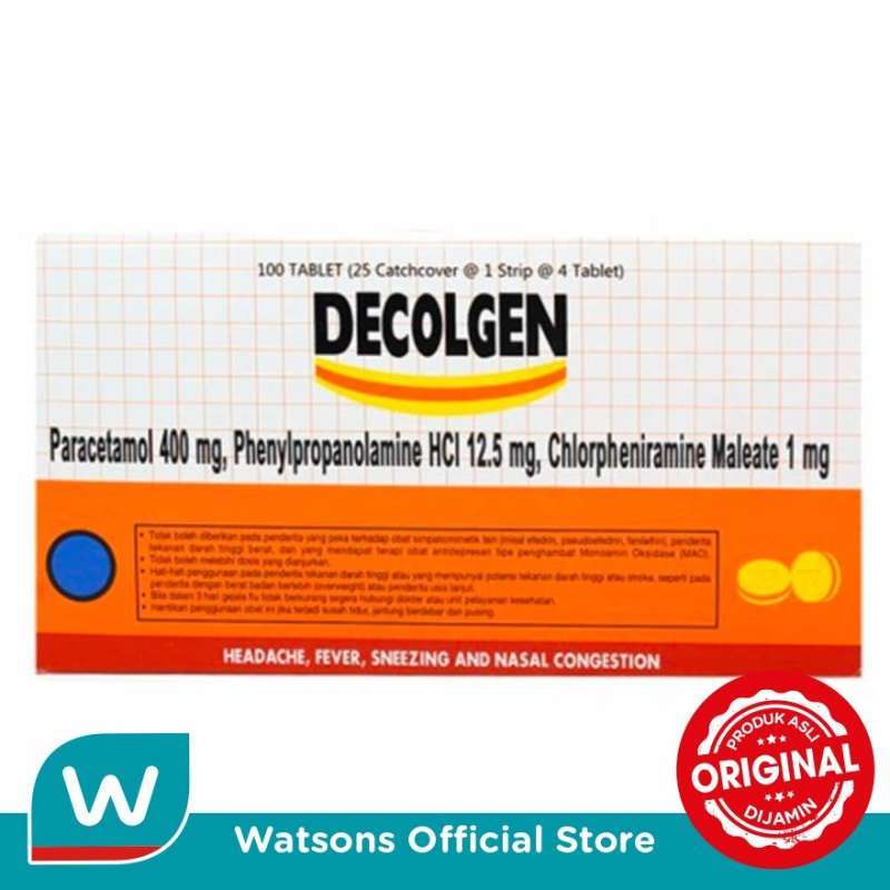Jual Decolgen Tablet 1 Strip @ 4 Tablet Di Seller Watsons Official ...