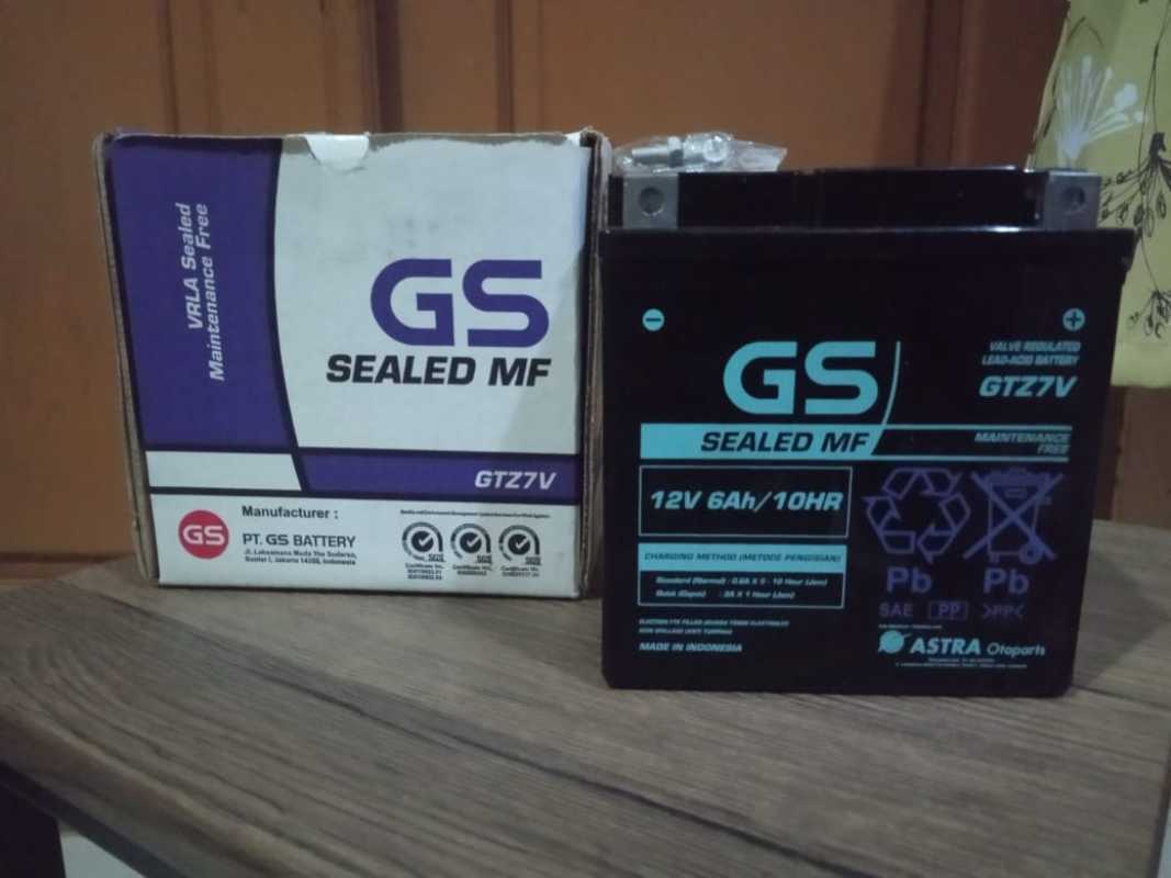 Jual Aki motor untuk Yamaha Lexy Aerox Nmax Kawasaki LKX teg 12 volt/6