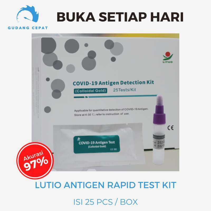Jual Lituo Covid 19 Antigen Detection Kit Alat Swab Nasal 1 Box isi