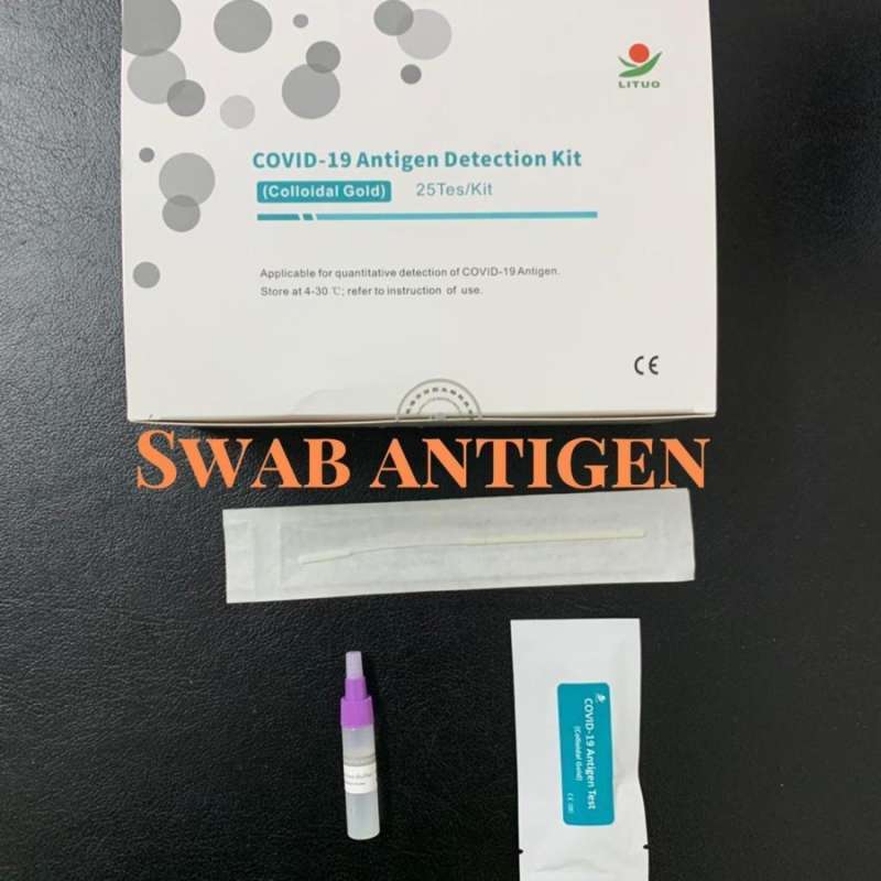 Jual Lituo Covid 19 Antigen Detection Kit Alat Swab Nasal 1 Box isi