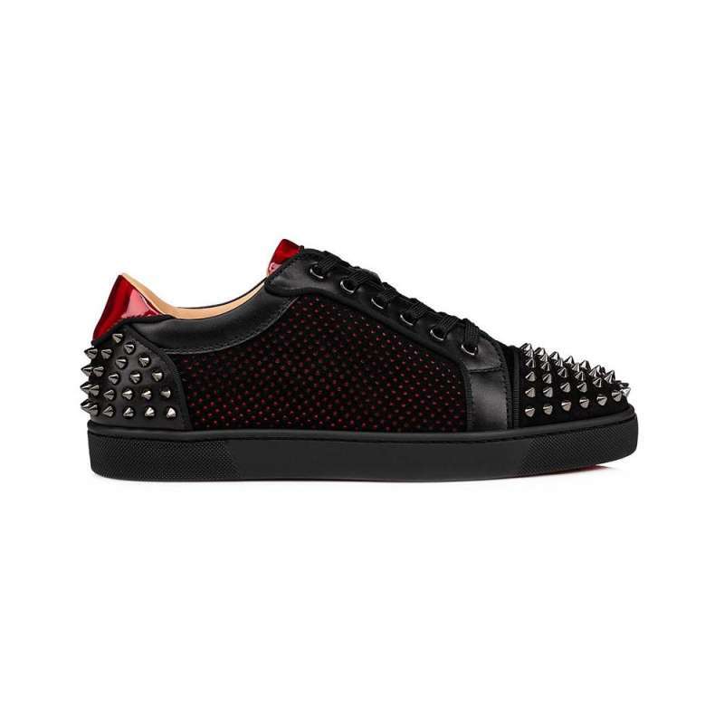 Jual Christian Louboutin Seavaste 2 Orlato Flat Sneakers Black - 40 di