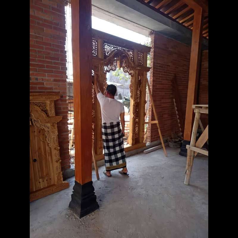 Jual Pintu gebyok antik mewah lebar 3 meter di Seller Santoso Furnipro