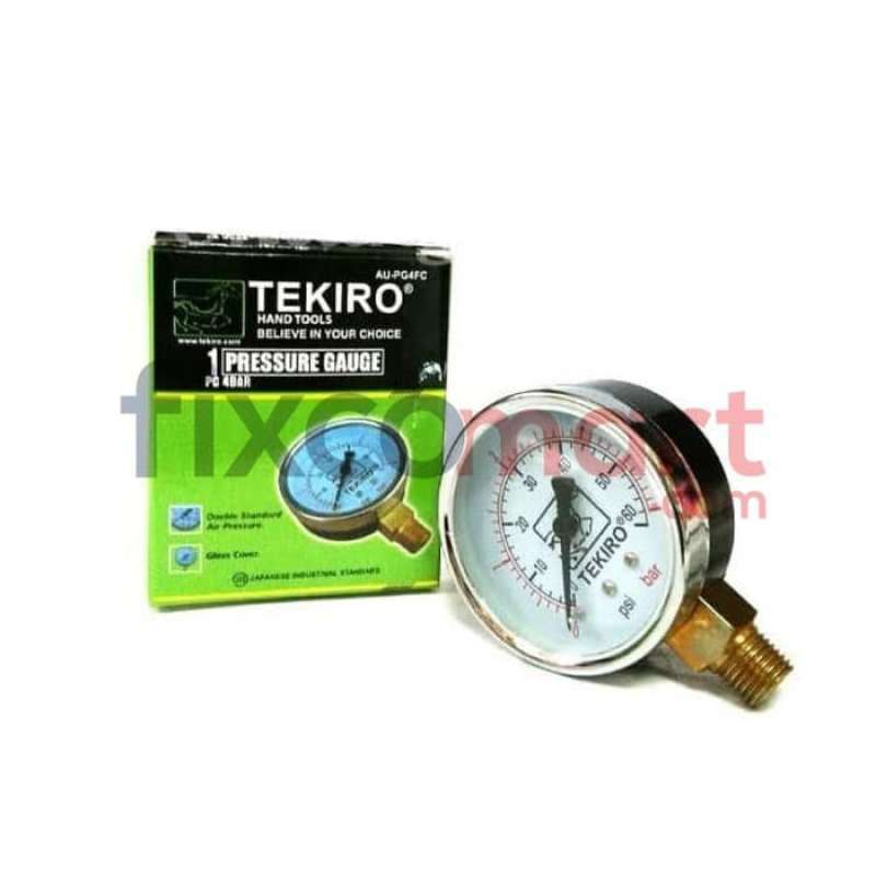 Jual Tekiro Pressure Gauge 10 Bar Alat Pengukur Tekanan Angin di