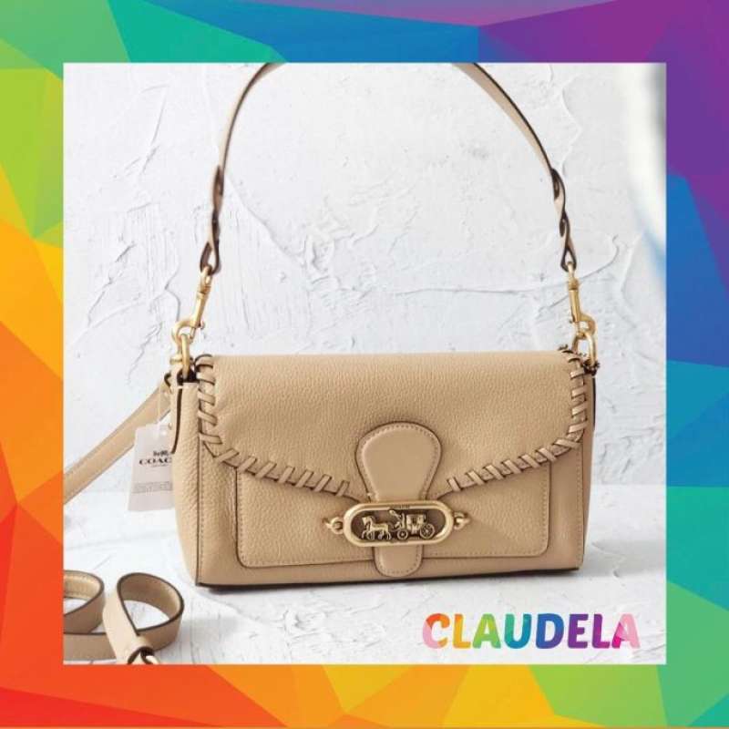 Jual COACH Jade Shoulder Bag in Whipstitch Chalk di Seller Claudela