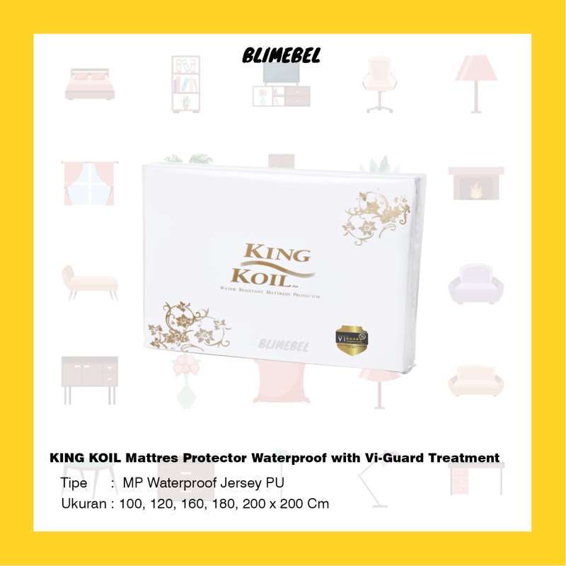 Jual King Koil Mattress Protector Waterproof Jersey W/ Viguard