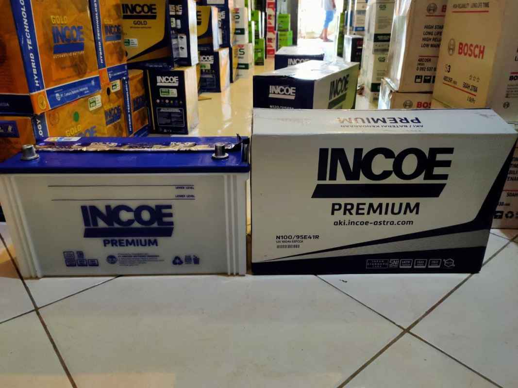 Jual Aki Mobil Volvo N-10 Incoe Premium Basah N100 12v 100ah Di Seller
