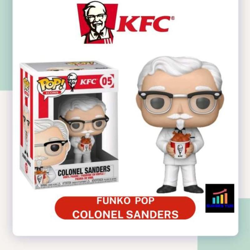 Jual Mainan FUNKO POP AD ICONS KFC COLONEL SANDERS with CHICKEN BUCKET
