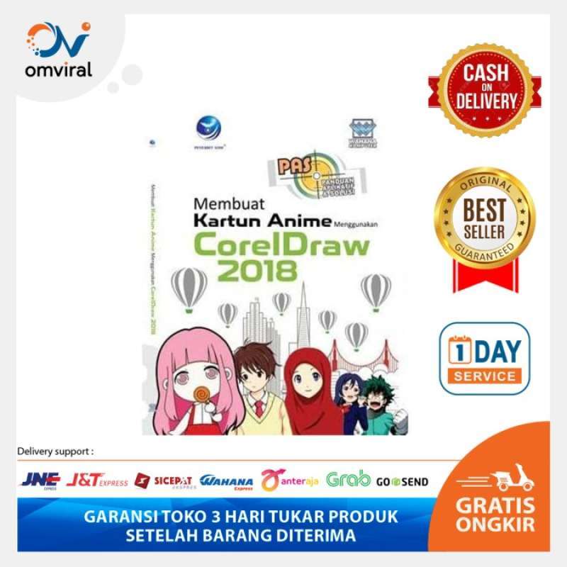 Jual Buku Membuat Kartun Anime Menggunakan CorelDraw 2018 di Seller