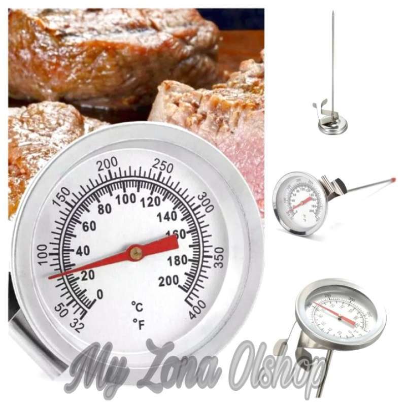 Jual Jual Termometer Analog Thermometer Stainless Jarum Suhu Minyak