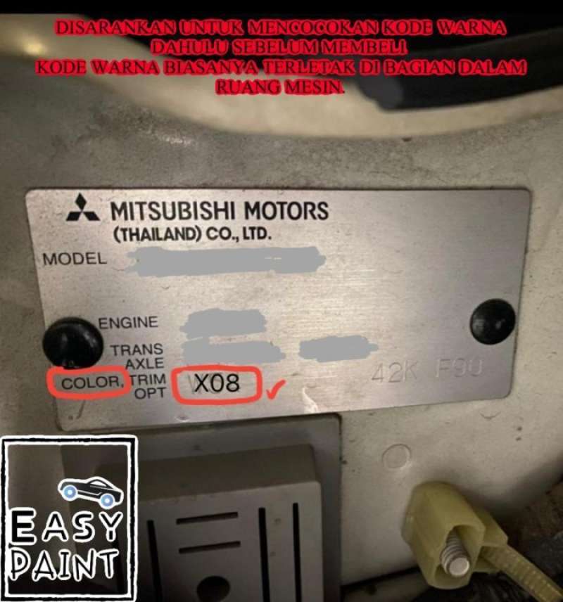 Цвет x08 mitsubishi